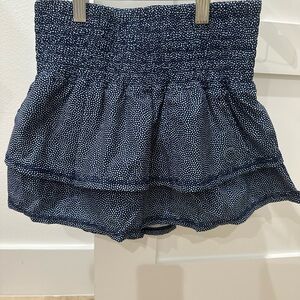 Women's Blue Polka Dot Skort